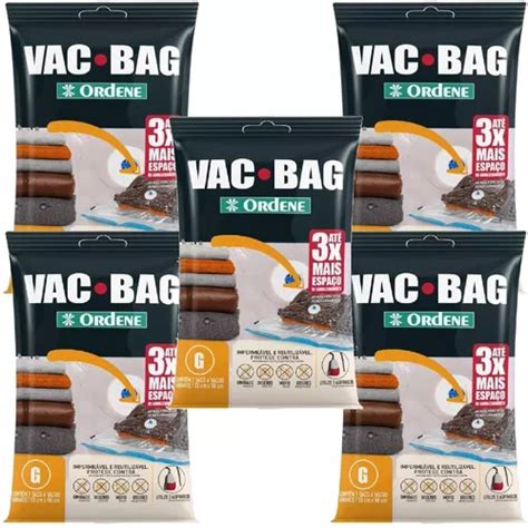 Combo 5 Saco A Vácuo Protetor Vac Bag 55 X 90 Ordene Grande