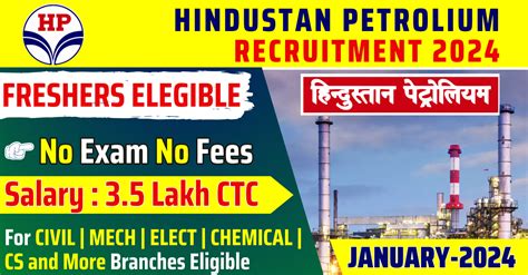 HPCL Hiring 2024 For Fresher Civil Engineers Apply Now