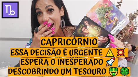 CAPRICÓRNIO ESSA DECISÃO É URGENTE ESPERA O INESPERADO