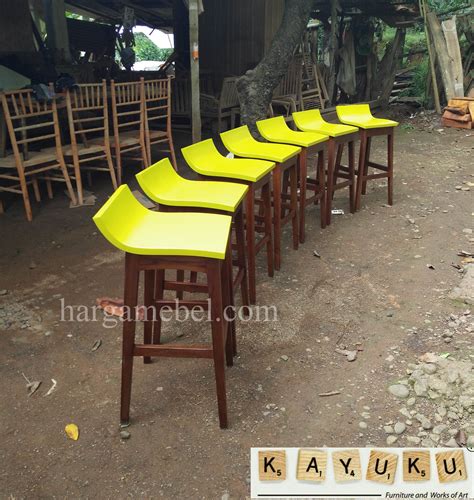 Kursi Bar Kayu Minimalis Desain Interior Cafe Meja Kursi Kayu Cafe