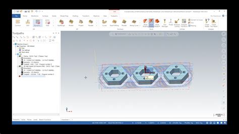 Mastercam Machine Multiple Parts Youtube