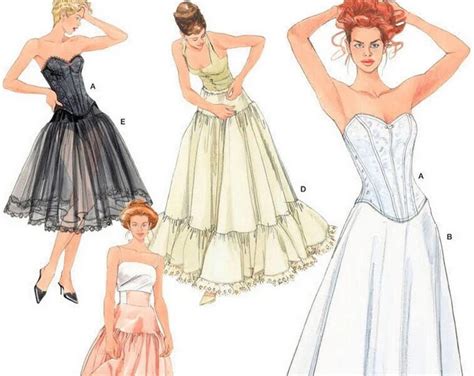 Simplicity 5006 Sewing Pattern Misses Lingerie Includes Corset And Petticoat Variations Sz 14 20