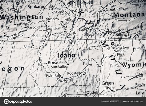 Idaho Usa Map Stock Illustration by ©aallm #467286266