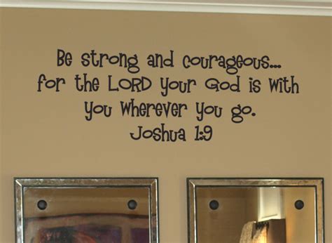 Strong and Courageous | Wall Decals - Trading Phrases