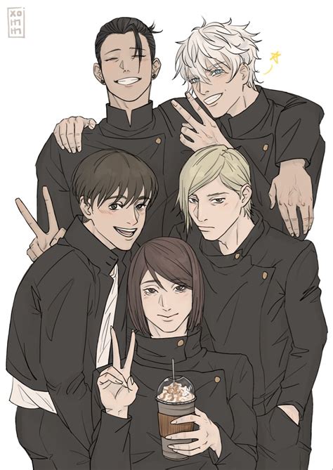Jjk season 2 group photo ・IG: @xohihi | Attack on titan jean, Comic art ...