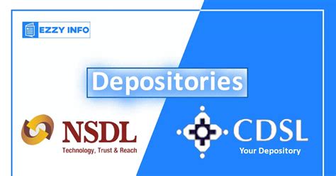 Depositories Role Of Nsdl And Cdsl In India