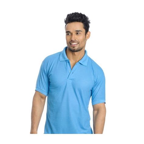 Plain Polyester Cotton Polo Neck Collar T Shirt At Rs 175 Piece In