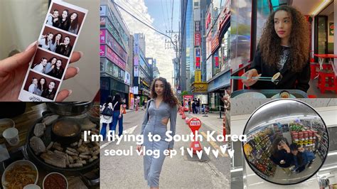 서울 seoul vlog hongdae korean photobooths 삼겹살 w friends flying to