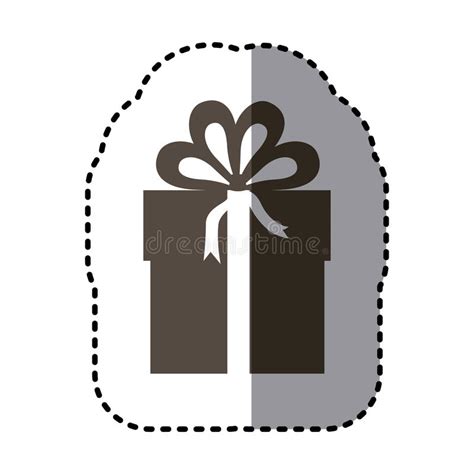 Caja De Regalo Con El Icono Aislado Cinta Ilustración del Vector