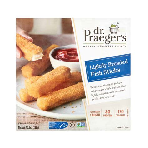 Deditos De Pescado Lightly Breaded Fish Sticks Dr Praeger S