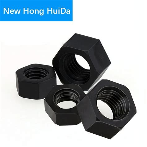 Black Nylon Hex Metric Nut Hexagon Threaded Plastic Nuts M M M M