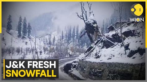 Jammu Kashmir Receives Fresh Snowfall Gulmarg Higher Reaches Of