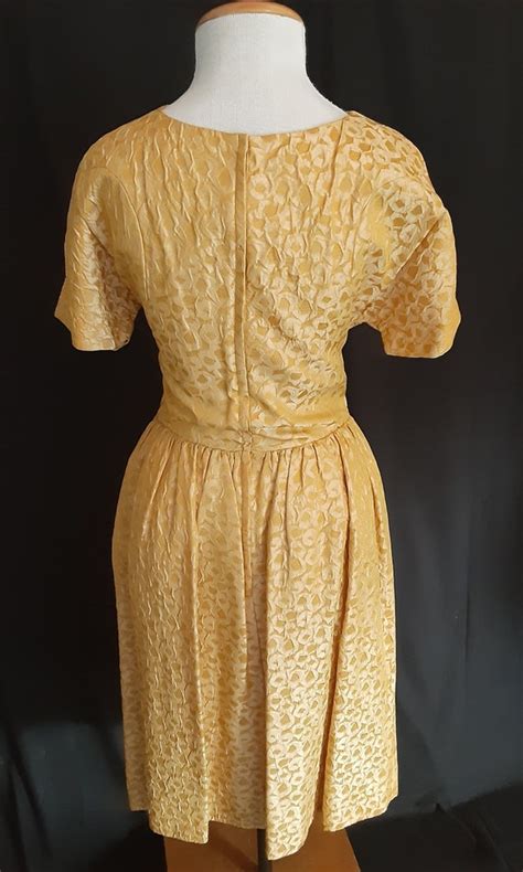 Vintage saffron yellow dress - Gem