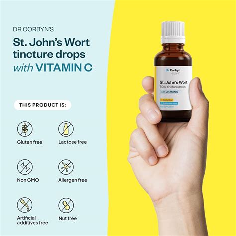 Dr Corbyn St John S Wort Tincture Drops With Vitamin C Ml St