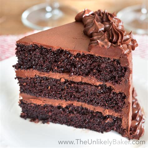 Chocolate Cake With Chocolate Fudge Frosting