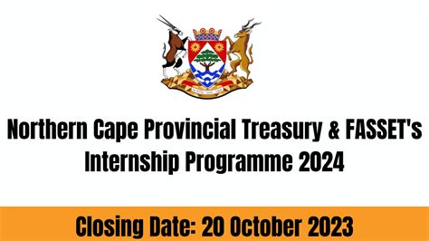 Northern Cape Provincial Treasury And Fasset S Internship Programme 2024