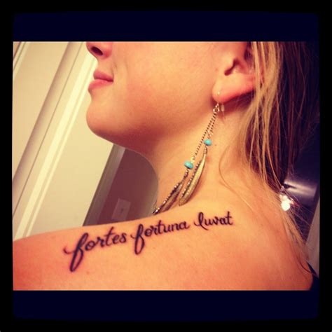 Fortes Fortuna Adiuvat Tattoo : Crossed m16's and the motto fortune ...