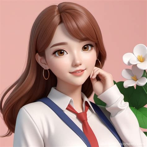 Please Draw A Bikini Backside Facing The Sunshine With White Bikini And Long Hair Prompts