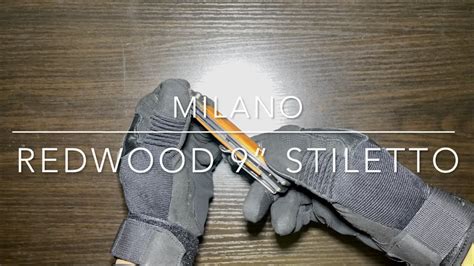 A 4k Look At Milano 9” Redwood Italian Stiletto Knife Youtube