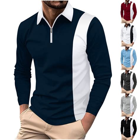 Ddapj Pyju Big And Tall Polo Shirt For Men Quarter Zip Pullover Tops