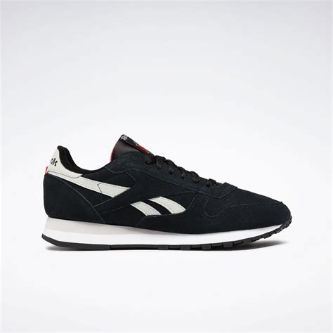 Classic Suede Sneakers in Core Black / Steely Fog F23 / Cherry | Reebok ...