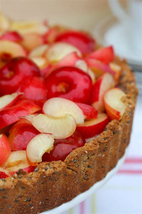 Edge Of Coconut Cherry Tart 2 Jess Thomson Flickr