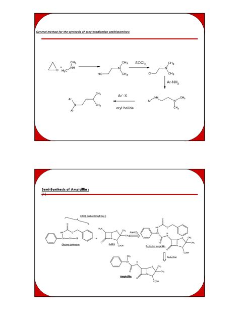 SOLUTION: Synthesis of drug - Studypool