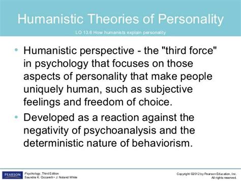 Humanistic Theories Of Personality Theories Of Personality Humanistic Perspective