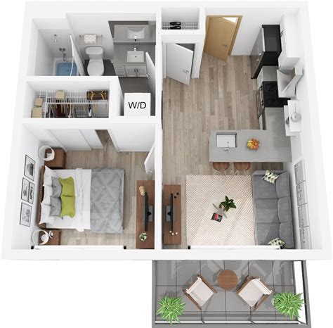 Frances Apartments in Northeast - Floor Plans