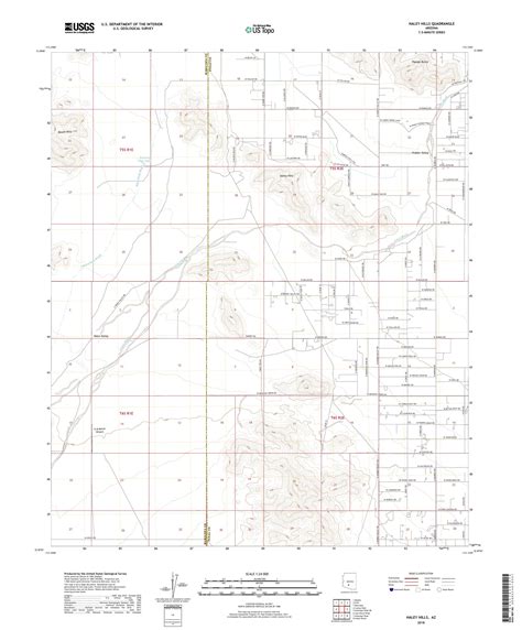 Mytopo Haley Hills Arizona Usgs Quad Topo Map