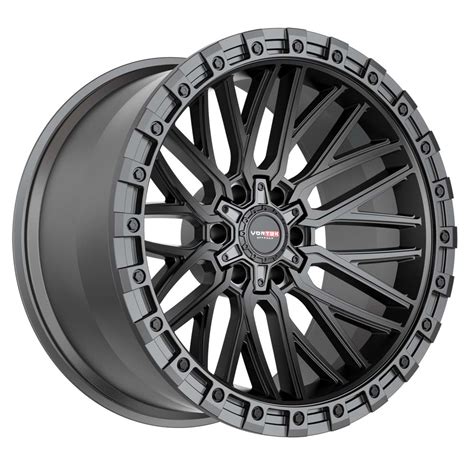 Vortek Vrt Matte Black Powerhouse Wheels Tires