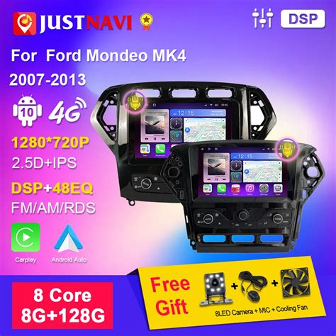 Justnavi Reproductor Multimedia Con Gps Para Coche Radio Con Android