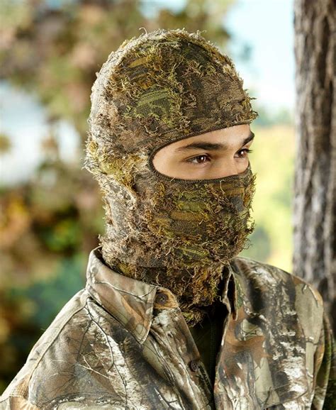 Reversible 3 D Camo Grass Face Mask Face Mask Camo Face