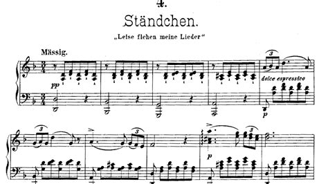 serenade by schubert piano sheet music Serenade schubert