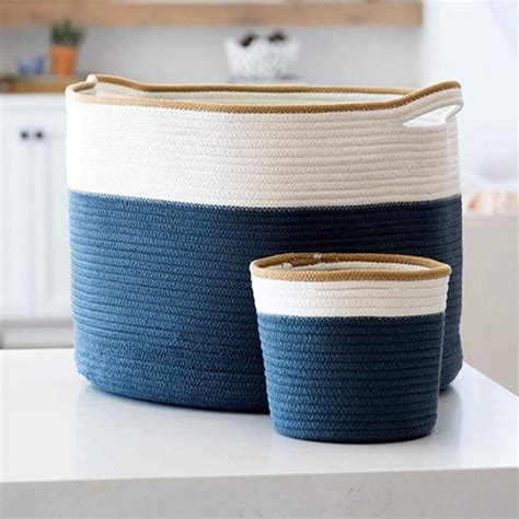 Jute And Cotton Storage Organizer Foldable Wardrobe Mini Rope Laundry