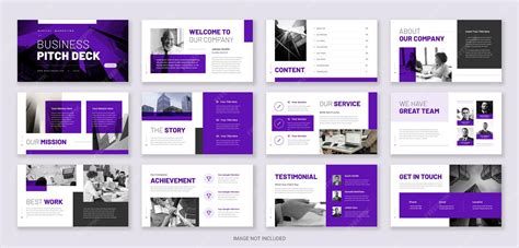 premium vector business pitch deck  template