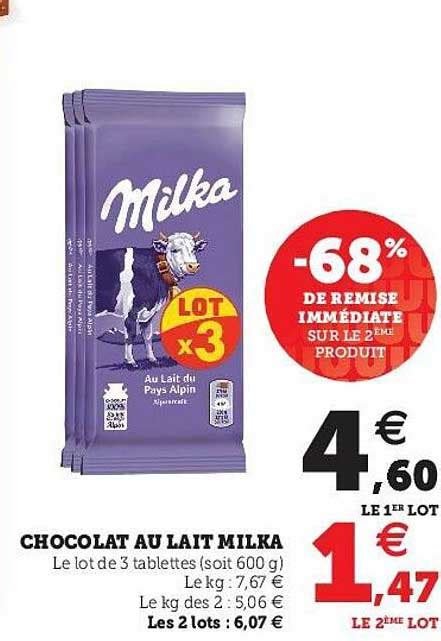 Promo Chocolat Au Lait Milka Chez Super U Icatalogue Fr