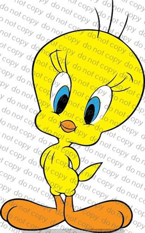 Tweety Bird Svg File Cricut Sihouette Vinyl Iron On Transfer