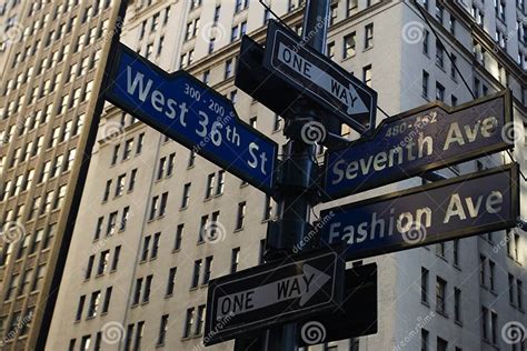 New York Street Signs Stock Image Image Of Apple Life 1866513