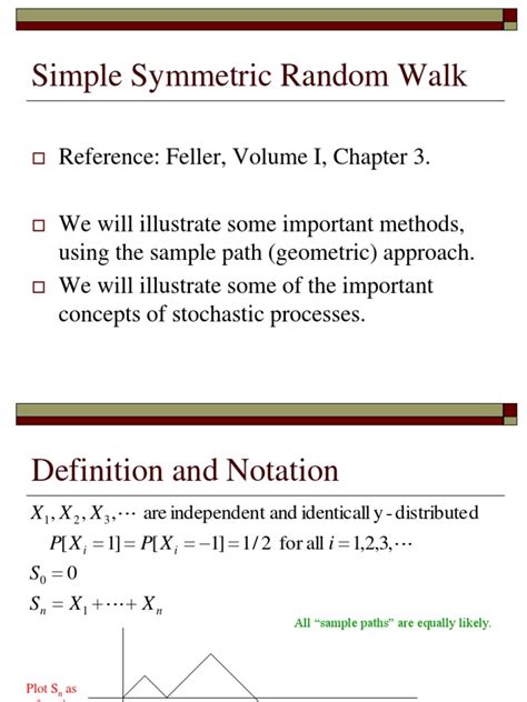 Simple Symmetric Random Walk Pdf Scientific Theories Probability