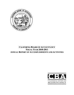 Fillable Online ANNUAL REPORT OF ACCOMPLISHMENTS AND ACTIVITIES Fax