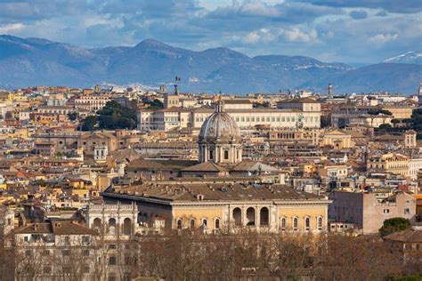 Aerial View of the Rome City with Beautiful Architecture, Italy Stock ...