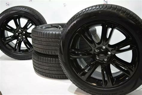 20 LAND ROVER VELAR Evoque GLOSS BLACK WHEELS RIMS Tires FACTORY OEM