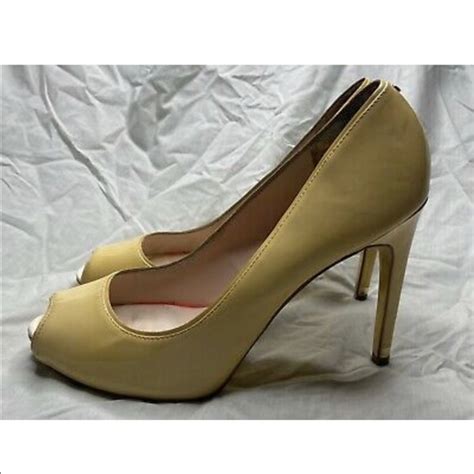 Ted Baker Shoes Ted Baker Nude Beige Patent Leather Peep Toe