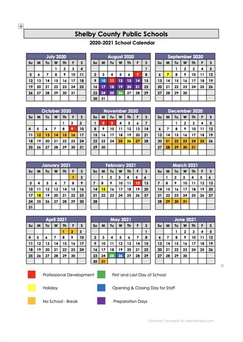 Shelby County Schools Calendar 2022 21 2023