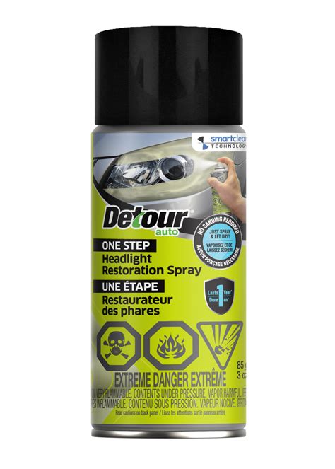 Amazon Detour Auto One Step Headlight Restoration Spray No