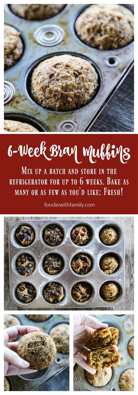 6 Week Bran Muffins Mix Up This Simple Bran Muffin Batter And Store It