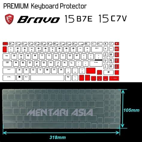 Jual Keyboard Protector Msi Bravo B E C V Premium Clear Shopee