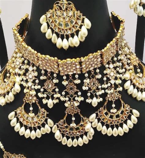 Bridal Jewelry Set Kundan Jewelry Set Pakistani Jewelry Etsy