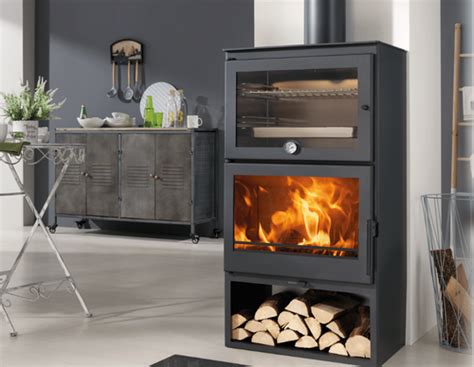 PANADERO Gourmet Wood Burning Stove With Oven 7 1 KW Fireplace StoveUK